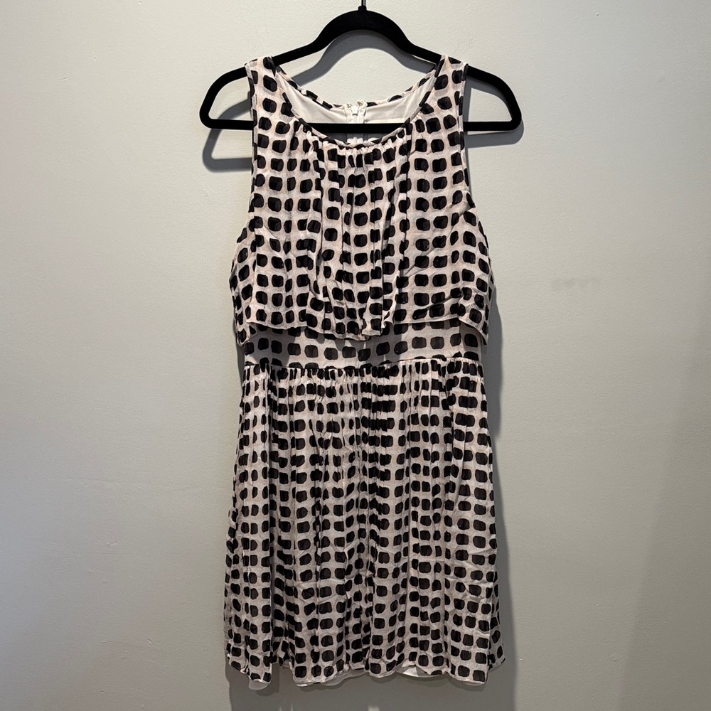 Kate Spade Black and White Sleeveless Dress sz 12